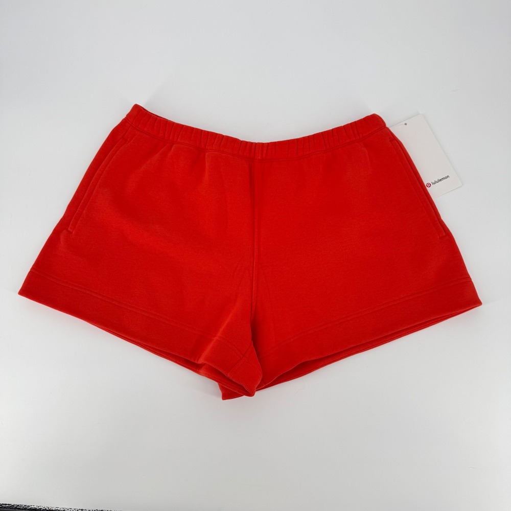 Lululemon Steady State SuperLoft Short 3.5 Cherry Ember LW7DWIS Womens Large NEW